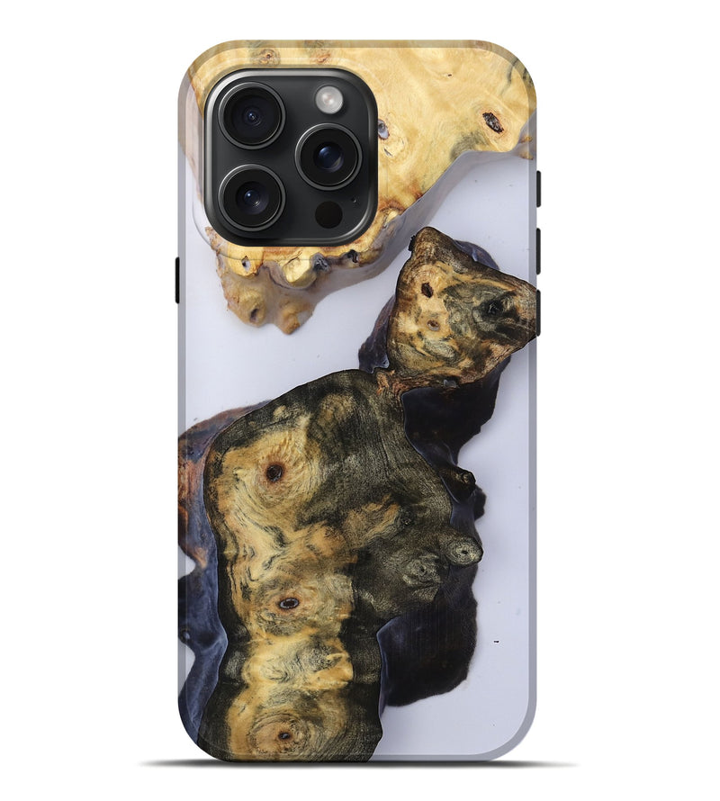 iPhone 16 Pro Max Wood Live Edge Phone Case - Sierra (Clear, 816877)