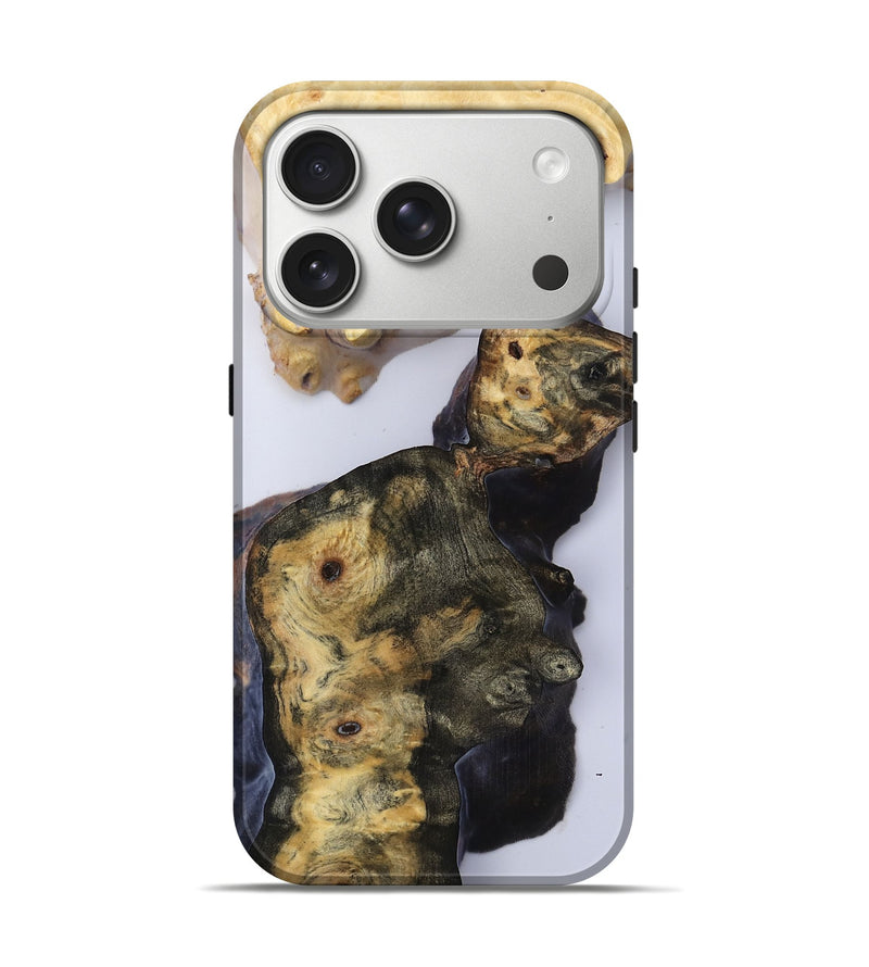 iPhone 17 Pro Wood Live Edge Phone Case - Sierra (Clear, 816877)