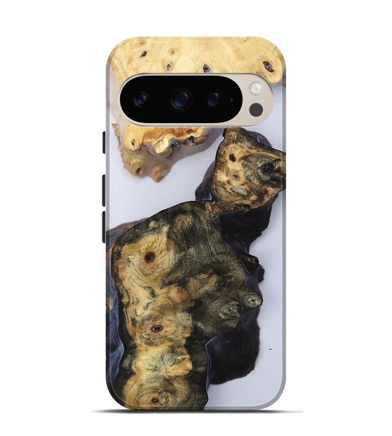 Pixel 9 Pro Wood Live Edge Phone Case - Sierra (Clear, 816877)