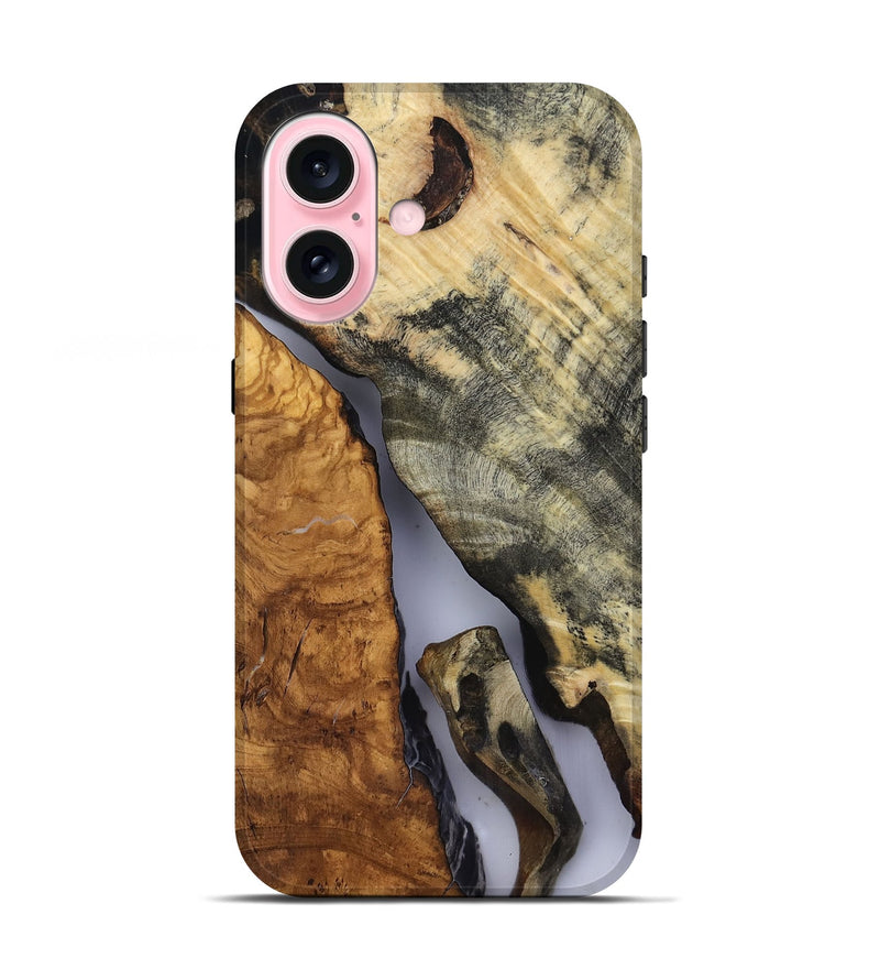 iPhone 17 Wood Live Edge Phone Case - Jettie (Clear, 816878)