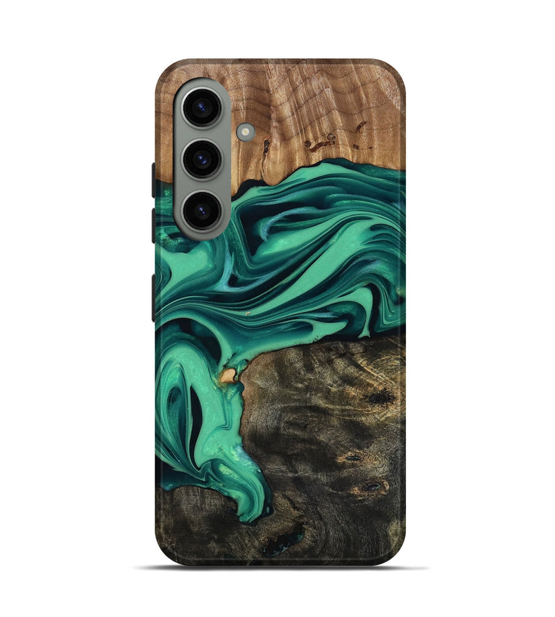Galaxy S24 Wood Live Edge Phone Case - Jaxxon (Green, 816879)