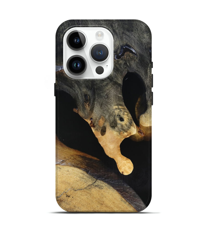 iPhone 15 Pro Wood Live Edge Phone Case - Jazmin (Clear, 816880)