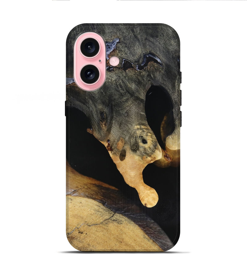 iPhone 16 Wood Live Edge Phone Case - Jazmin (Clear, 816880)