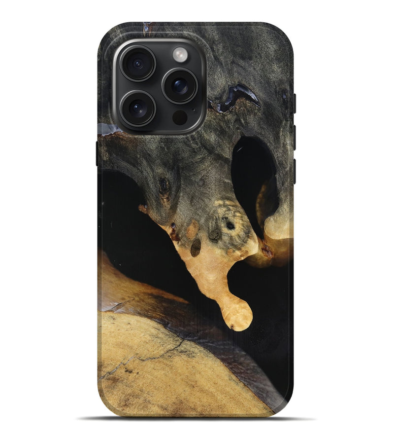 iPhone 16 Pro Max Wood Live Edge Phone Case - Jazmin (Clear, 816880)