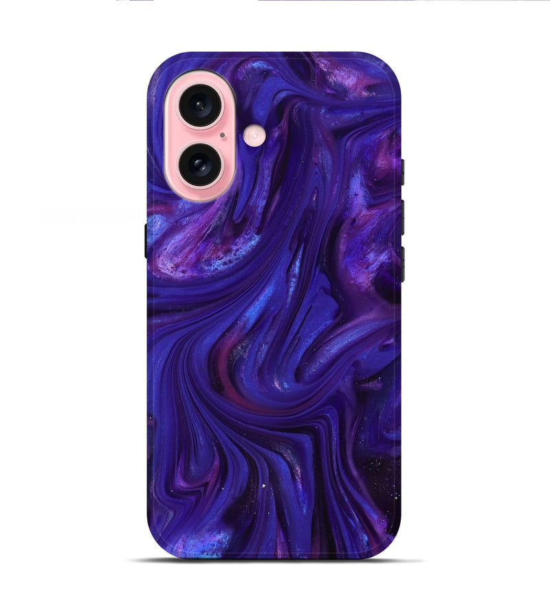 iPhone 16 ResinArt Live Edge Phone Case - Shanna (Purple, 816881)