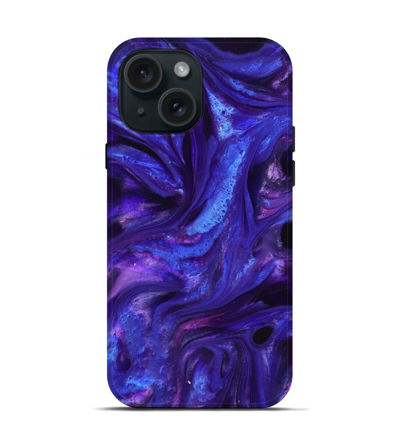 iPhone 15 ResinArt Live Edge Phone Case - Quinton (Purple, 816882)