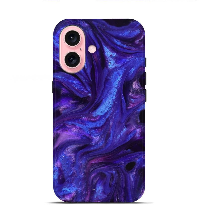 iPhone 16 ResinArt Live Edge Phone Case - Quinton (Purple, 816882)