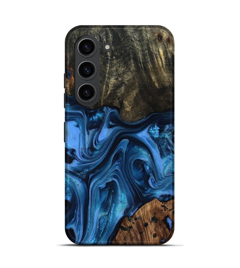 Galaxy S23 Wood Live Edge Phone Case - Jovani (Blue, 816888)