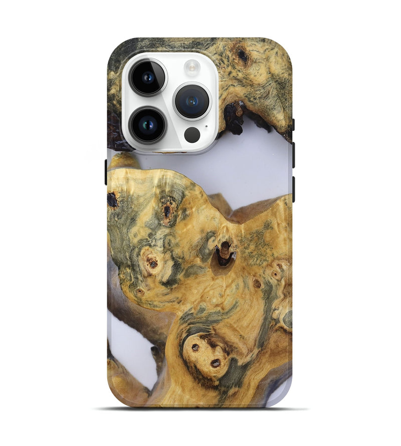iPhone 15 Pro Wood Live Edge Phone Case - Alannah (Clear, 816893)