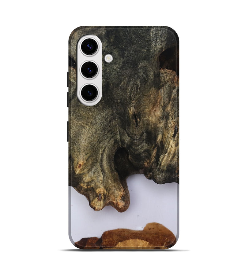 Galaxy S25 Wood Live Edge Phone Case - Curtis (Clear, 816894)