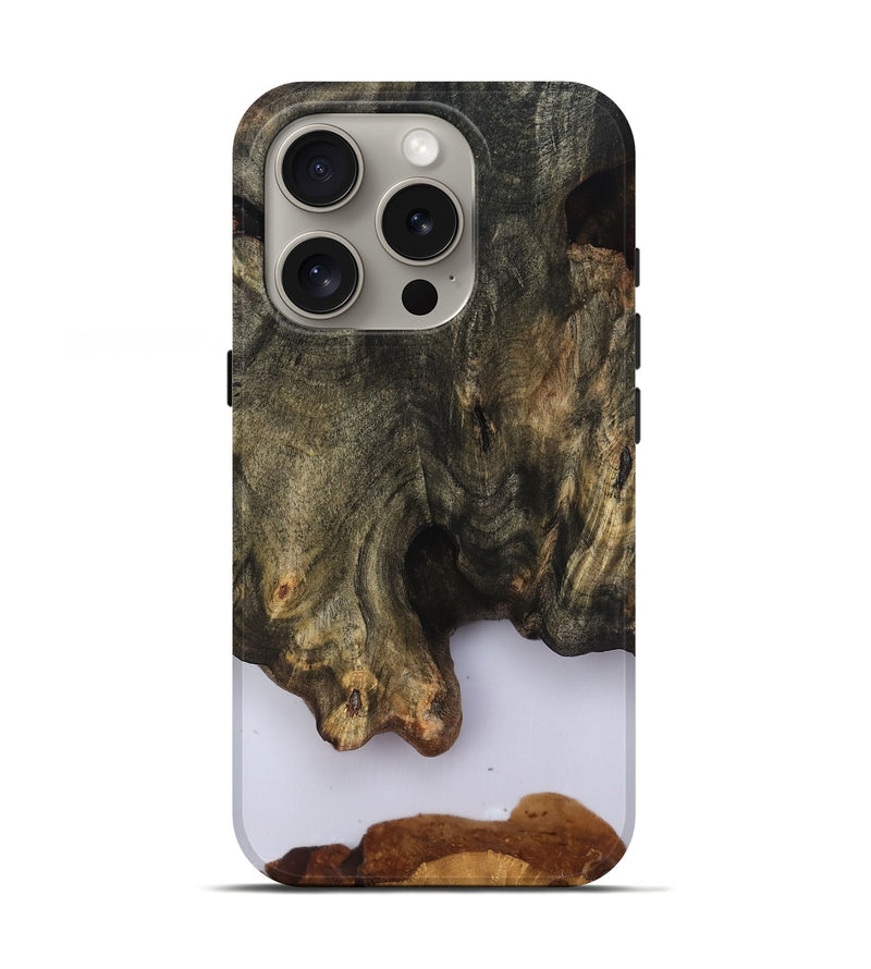 iPhone 16 Pro Wood Live Edge Phone Case - Curtis (Clear, 816894)