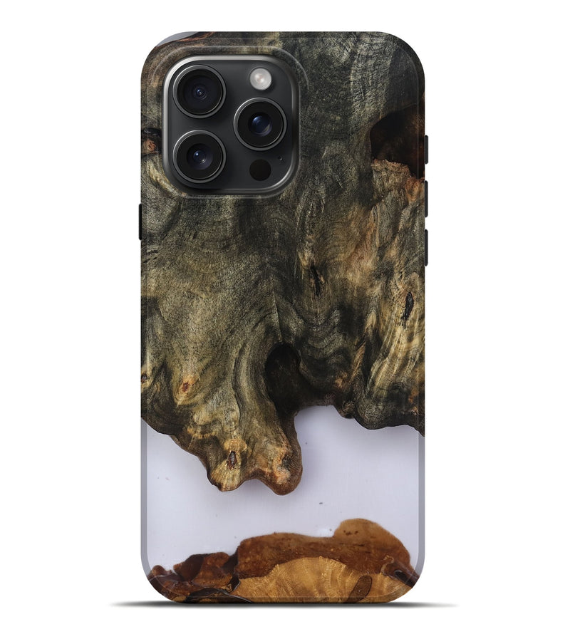 iPhone 16 Pro Max Wood Live Edge Phone Case - Curtis (Clear, 816894)