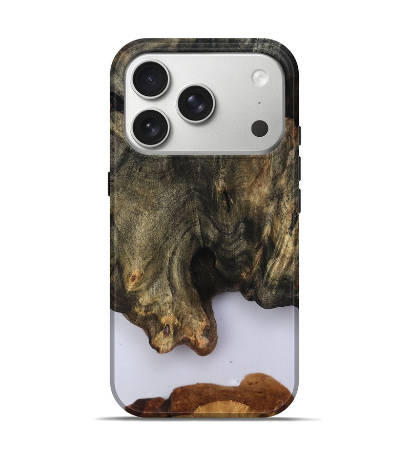 iPhone 17 Pro Wood Live Edge Phone Case - Curtis (Clear, 816894)