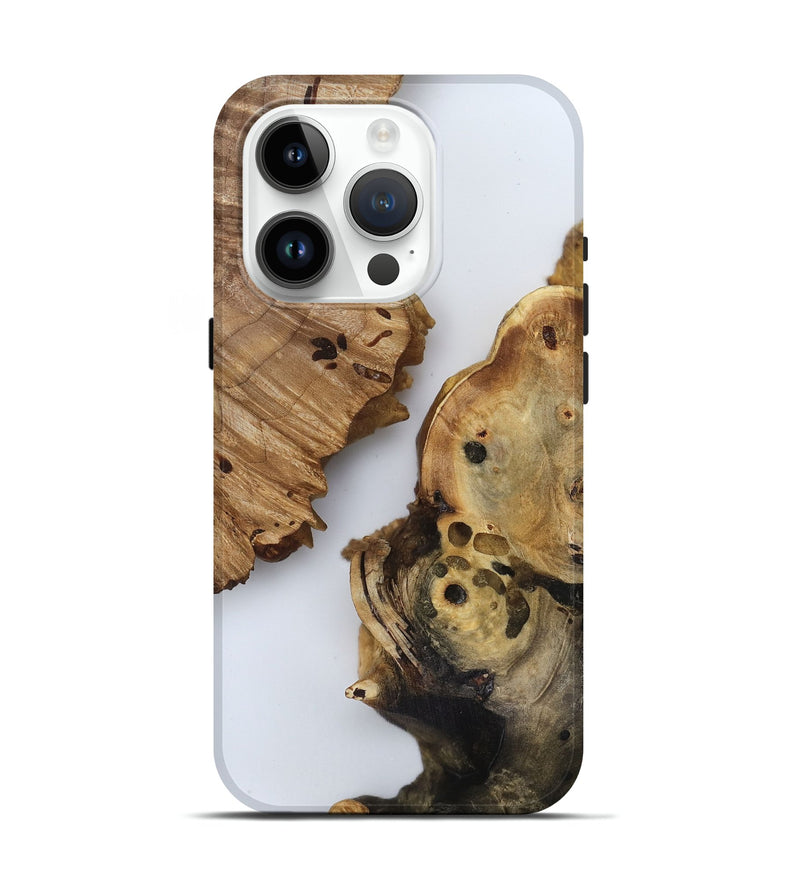 iPhone 15 Pro Wood Live Edge Phone Case - Jody (Clear, 816895)