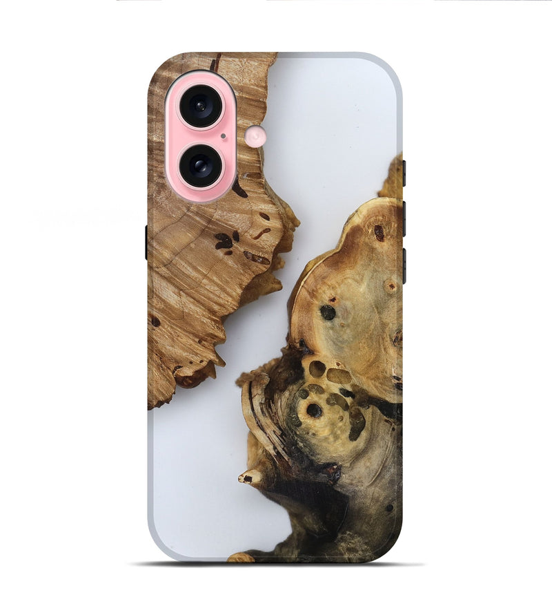iPhone 16 Wood Live Edge Phone Case - Jody (Clear, 816895)