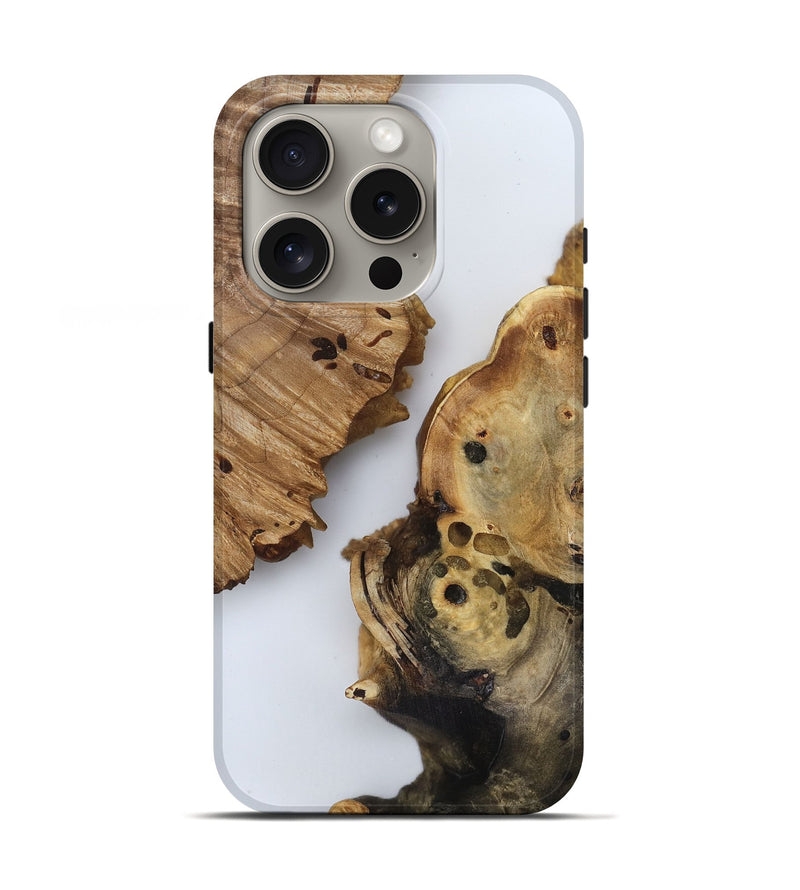 iPhone 16 Pro Wood Live Edge Phone Case - Jody (Clear, 816895)