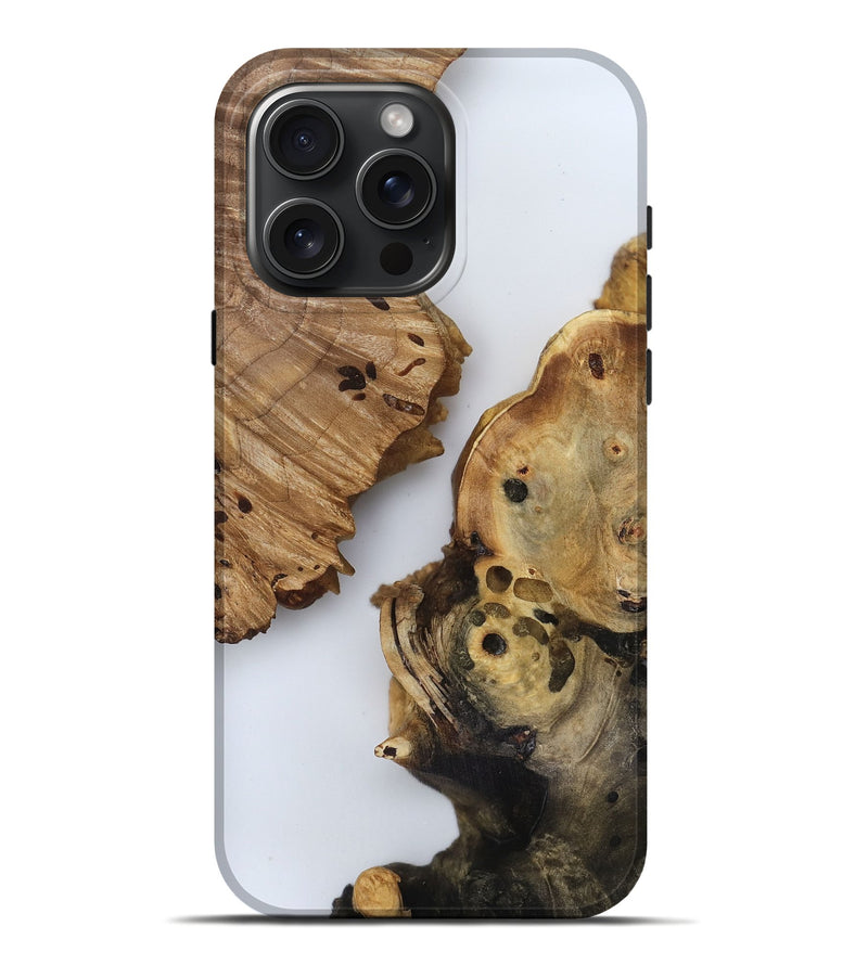 iPhone 16 Pro Max Wood Live Edge Phone Case - Jody (Clear, 816895)