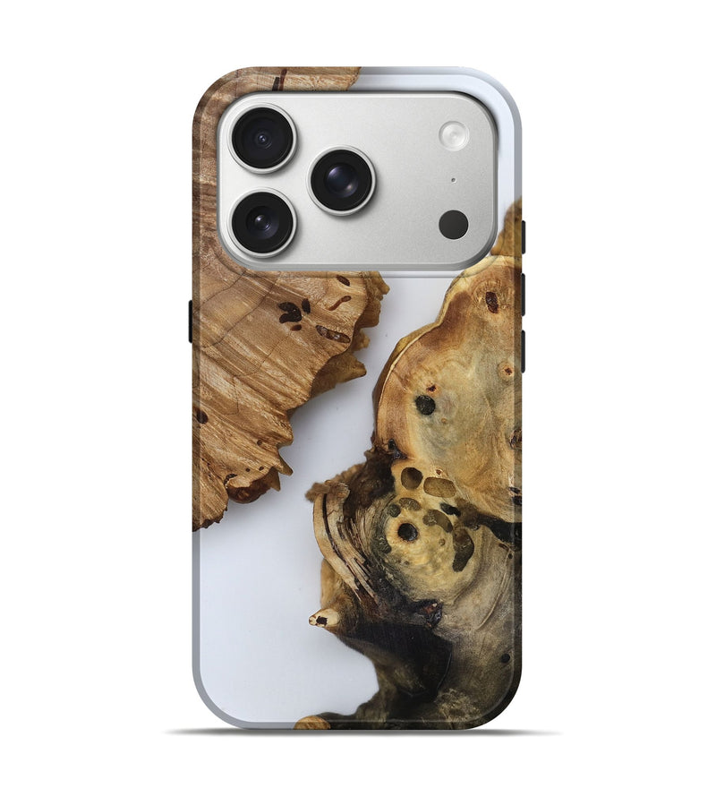 iPhone 17 Pro Wood Live Edge Phone Case - Jody (Clear, 816895)