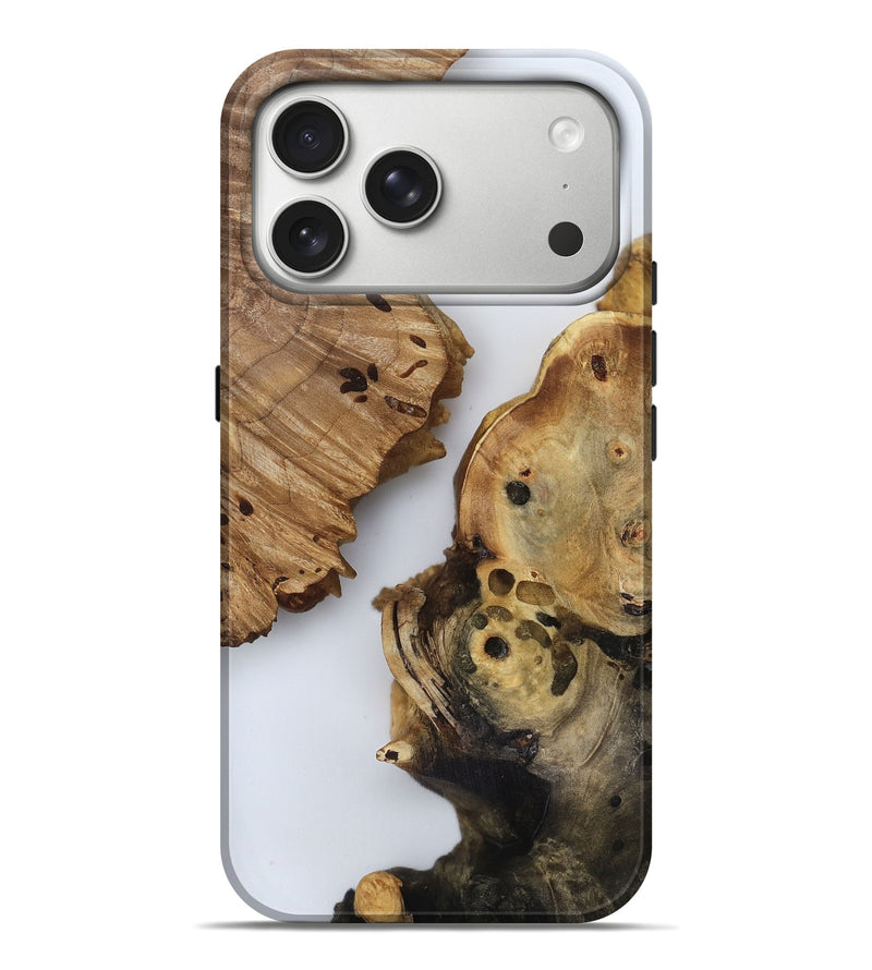 iPhone 17 Pro Max Wood Live Edge Phone Case - Jody (Clear, 816895)