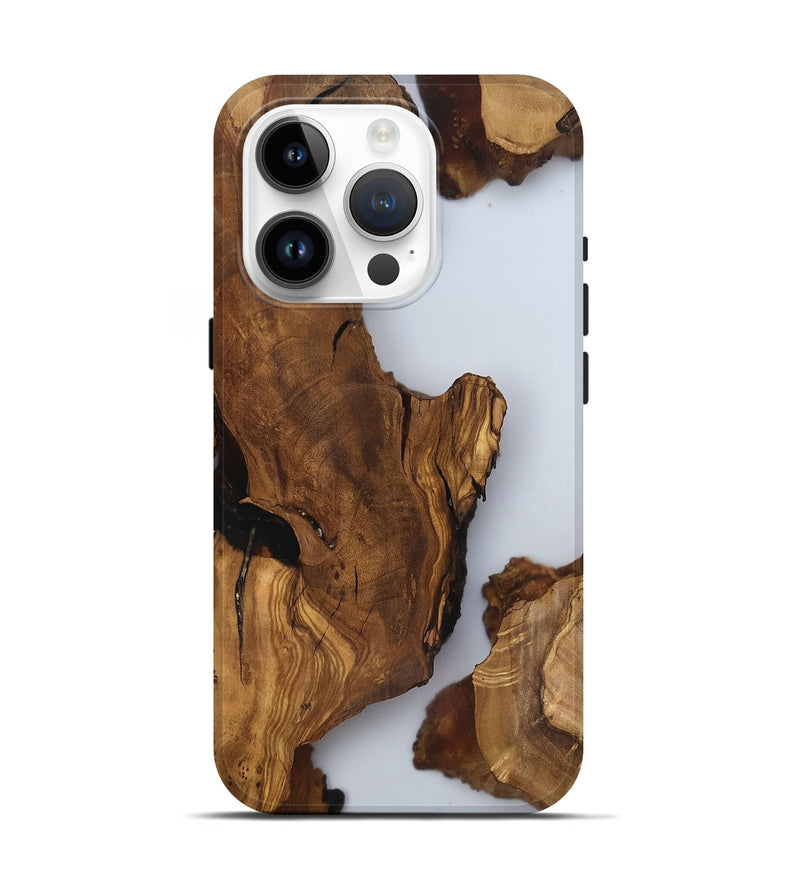 iPhone 15 Pro Wood Live Edge Phone Case - Jazlynn (Clear, 816896)