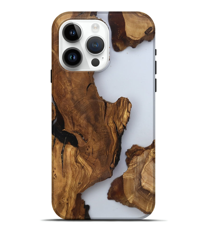iPhone 15 Pro Max Wood Live Edge Phone Case - Jazlynn (Clear, 816896)