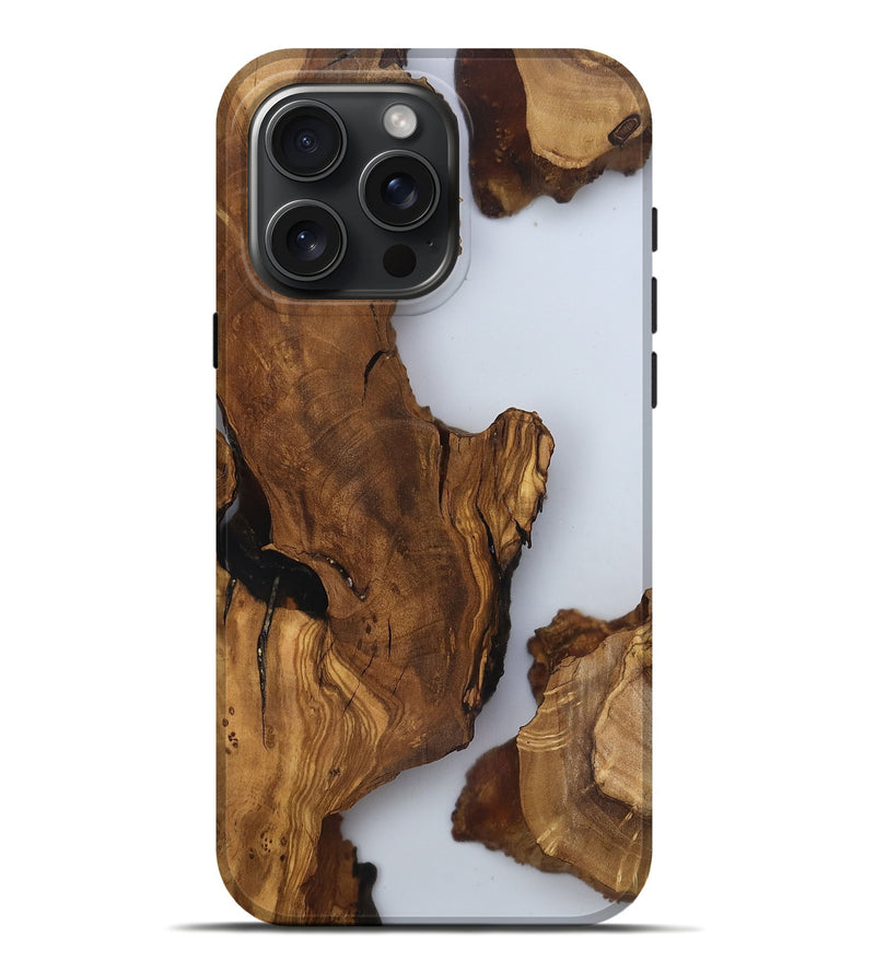 iPhone 16 Pro Max Wood Live Edge Phone Case - Jazlynn (Clear, 816896)