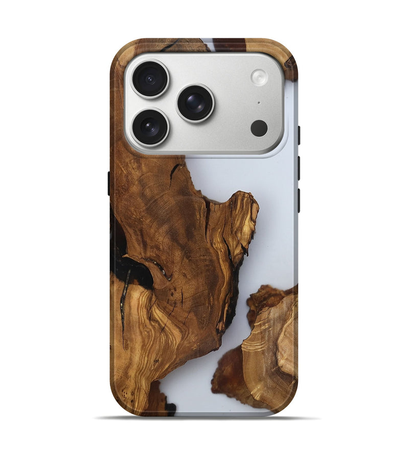 iPhone 17 Pro Wood Live Edge Phone Case - Jazlynn (Clear, 816896)