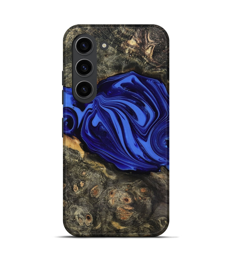 Galaxy S23 Wood Live Edge Phone Case - Kayce (Blue, 816903)