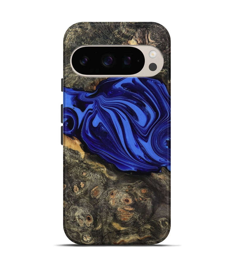 Pixel 10 Pro Wood Live Edge Phone Case - Kayce (Blue, 816903)