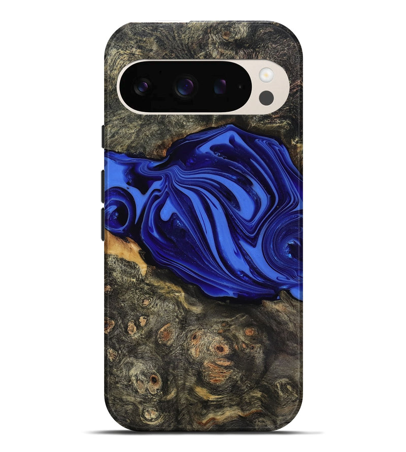 Pixel 10 Pro XL Wood Live Edge Phone Case - Kayce (Blue, 816903)