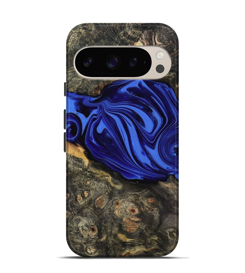 Pixel 9 Wood Live Edge Phone Case - Kayce (Blue, 816903)