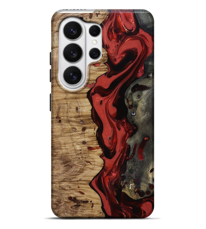 Galaxy S26 Ultra Wood Live Edge Phone Case - Dottie (Red, 816908)