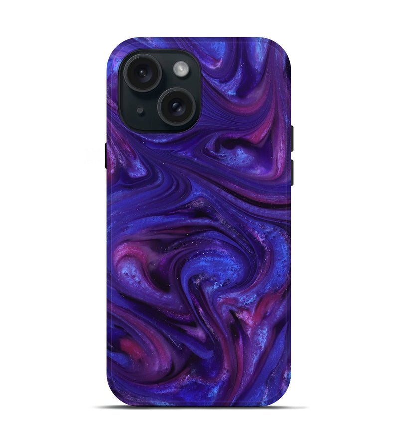 iPhone 15 ResinArt Live Edge Phone Case - Lachlan (Purple, 816910)