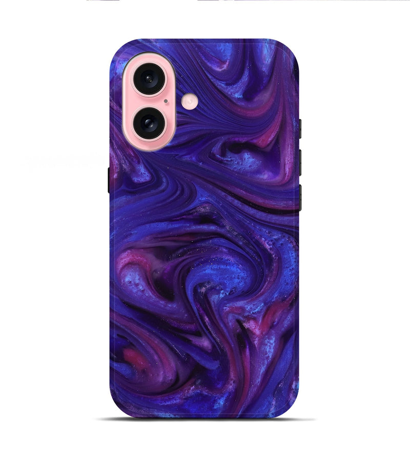iPhone 16 ResinArt Live Edge Phone Case - Lachlan (Purple, 816910)
