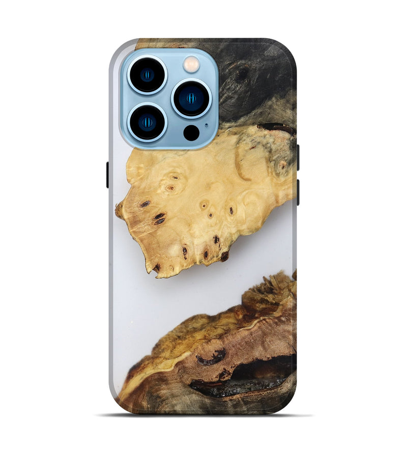 iPhone 14 Pro Wood Live Edge Phone Case - Jasmyn (Clear, 816911)