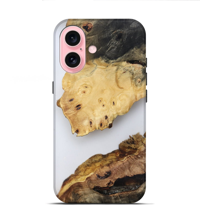 iPhone 16 Wood Live Edge Phone Case - Jasmyn (Clear, 816911)