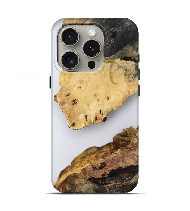 iPhone 16 Pro Wood Live Edge Phone Case - Jasmyn (Clear, 816911)