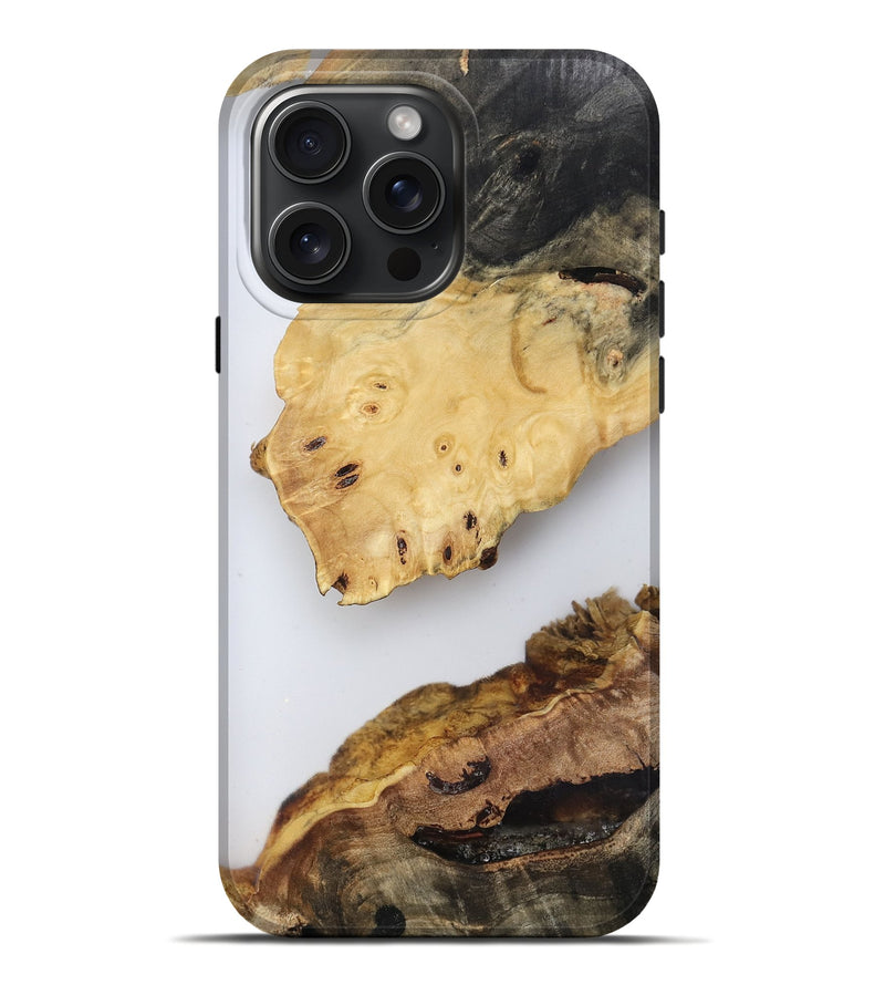 iPhone 16 Pro Max Wood Live Edge Phone Case - Jasmyn (Clear, 816911)