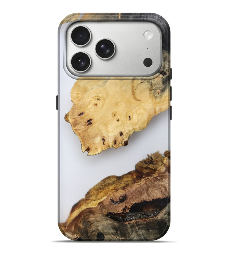 iPhone 17 Pro Max Wood Live Edge Phone Case - Jasmyn (Clear, 816911)