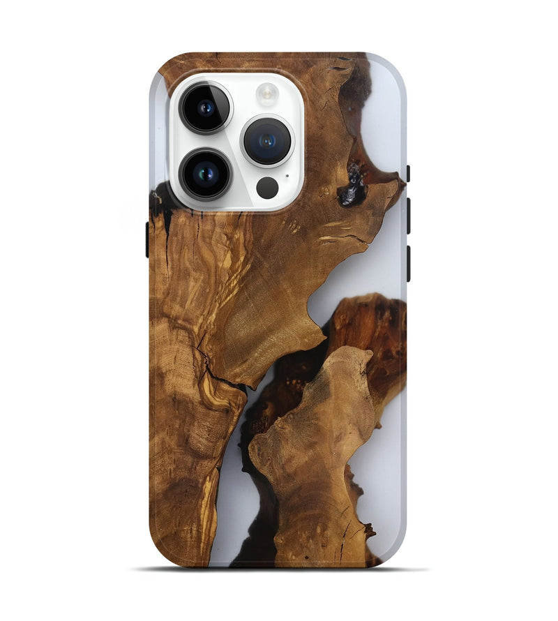iPhone 15 Pro Wood Live Edge Phone Case - Amayah (Clear, 816912)