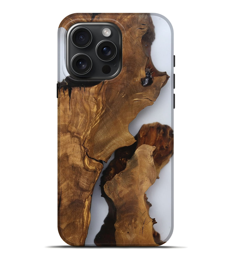 iPhone 16 Pro Max Wood Live Edge Phone Case - Amayah (Clear, 816912)