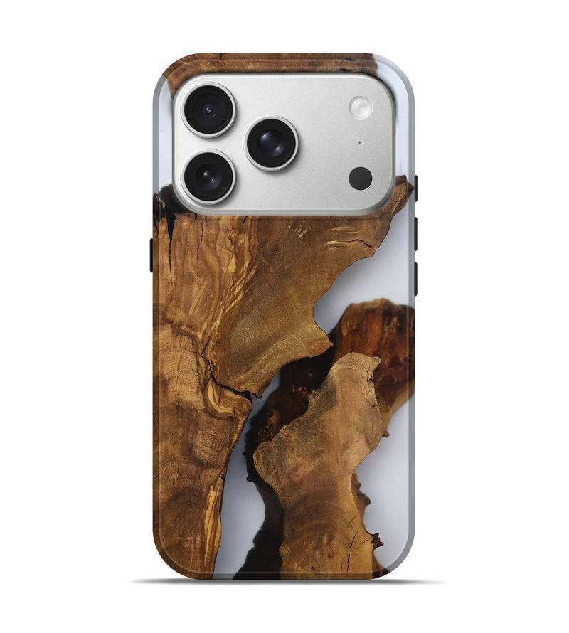 iPhone 17 Pro Wood Live Edge Phone Case - Amayah (Clear, 816912)