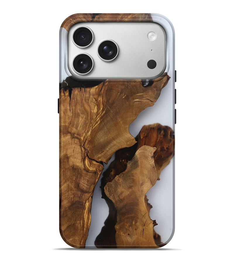 iPhone 17 Pro Max Wood Live Edge Phone Case - Amayah (Clear, 816912)