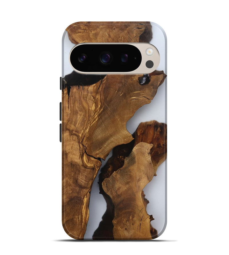 Pixel 9 Pro Wood Live Edge Phone Case - Amayah (Clear, 816912)