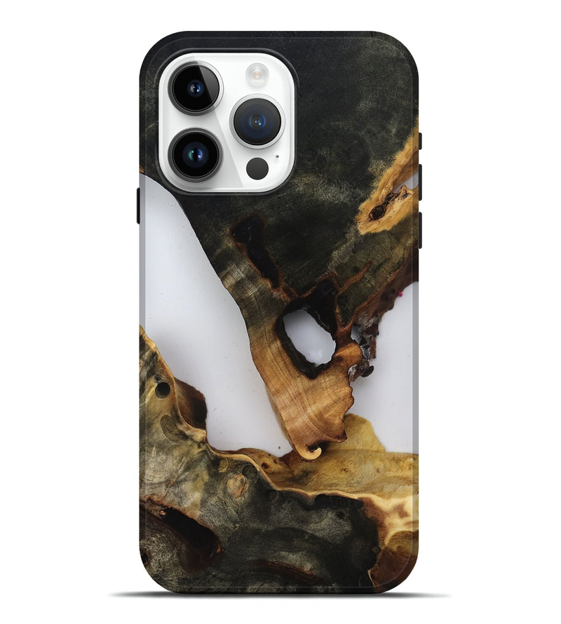 iPhone 15 Pro Max Wood Live Edge Phone Case - Faye (Clear, 816913)