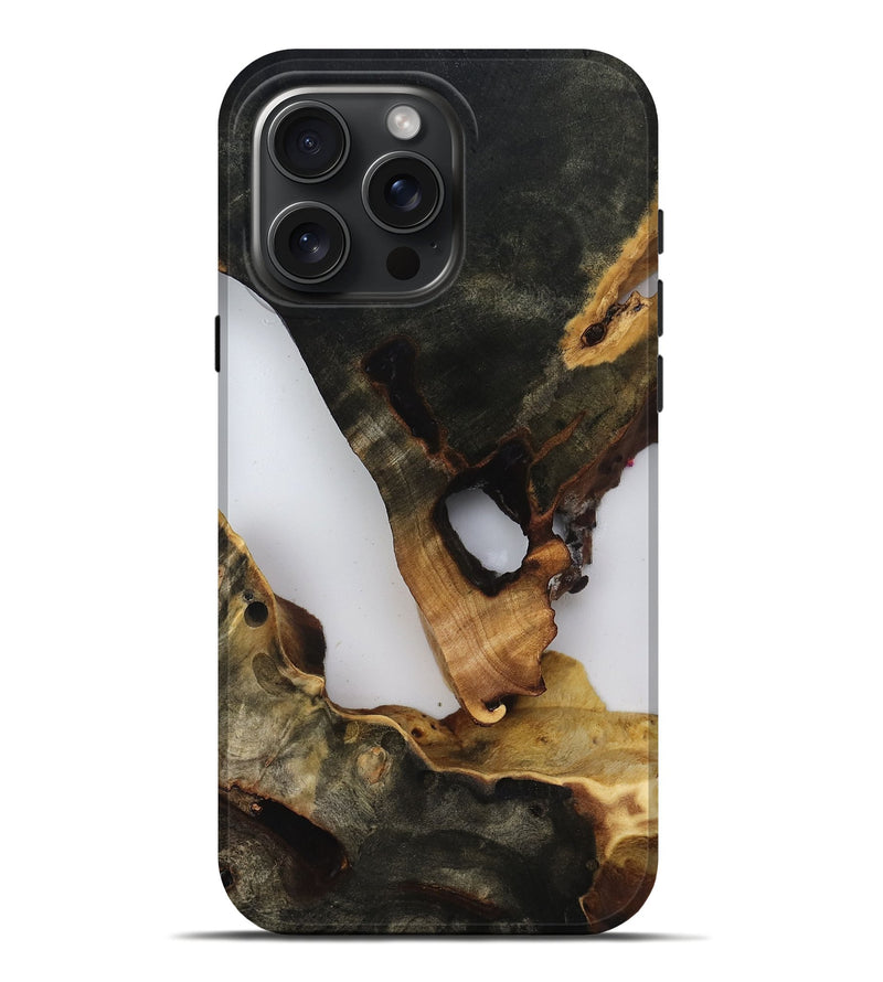 iPhone 16 Pro Max Wood Live Edge Phone Case - Faye (Clear, 816913)