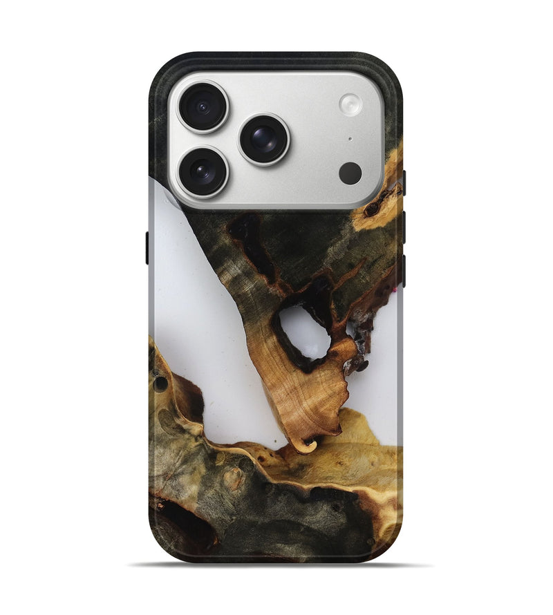 iPhone 17 Pro Wood Live Edge Phone Case - Faye (Clear, 816913)