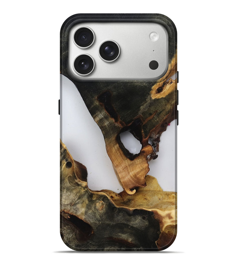 iPhone 17 Pro Max Wood Live Edge Phone Case - Faye (Clear, 816913)