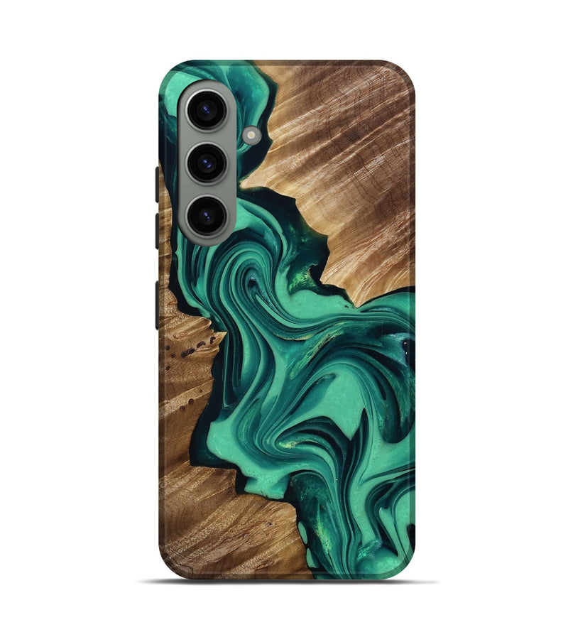 Galaxy S24 Wood Live Edge Phone Case - Kerrie (Green, 816914)