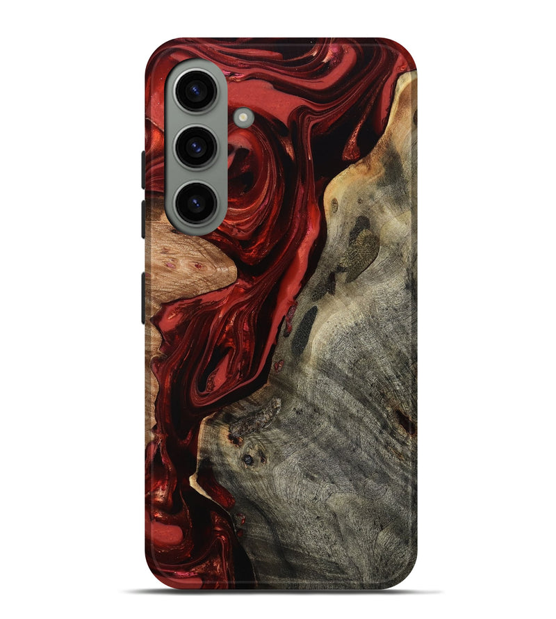 Galaxy S24 Plus Wood Live Edge Phone Case - Cathryn (Red, 816915)